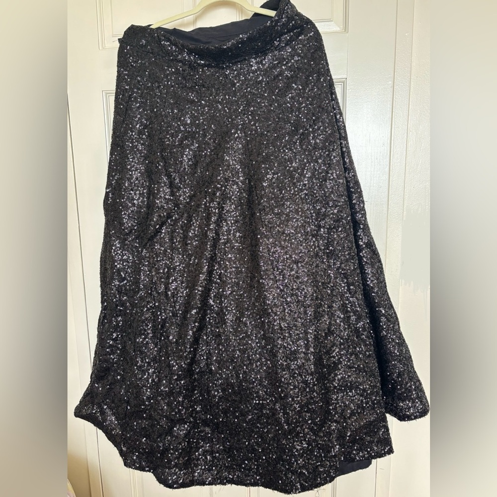 Black Sequin Lehenga - Picture 3 of 14